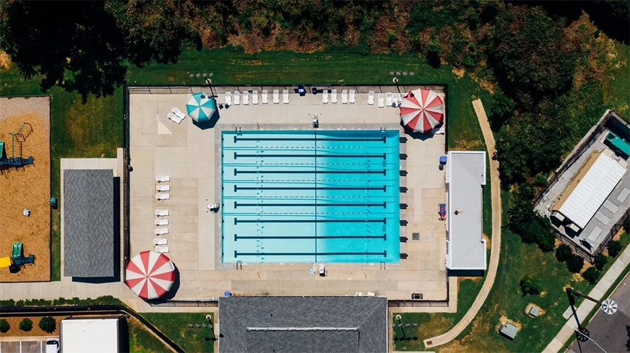 coleção piscina com raia